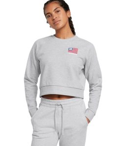 Under Armour Shirts & Tops-Women’s UA Rival Freedom Crop Crew-under armour factory house