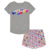 Under Armour Girls-Toddler Girls’ UA Heart Logo Woven Microfiber Shorts Set-under armour outlet 4