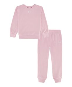 Under Armour Girls-Little Girls’ UA Rival Crewneck & Joggers Set-under armor outlet