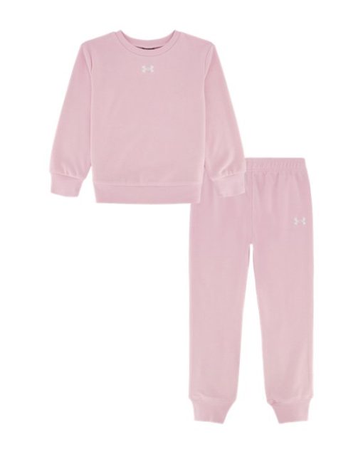 Under Armour Girls-Little Girls' UA Rival Crewneck & Joggers Set-under armor outlet