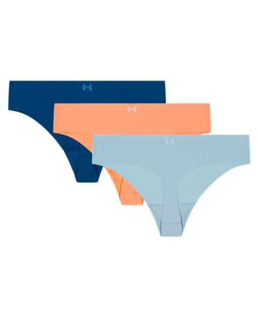 Under Armour Underwear-Women's UA Essential Stretch 3-Pack No Show Thong-underarmour - Image 2