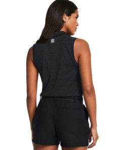 Under Armour-Women’s Curry Splash Sleeveless Polo-under armor outlet 2