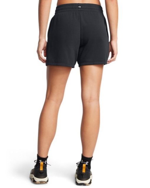 Under Armour-Women's Project Rock Terry Shorts-underarmour outlet - Image 2