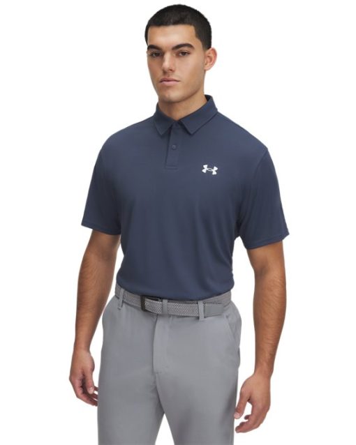 Under Armour Shirts & Tops-Men's UA Tee To Green Pique Polo-under armour near me