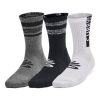 Under Armour Socks-Kids’ UA Zone 3-Pack Mid-Crew Socks-under armour factory house 3