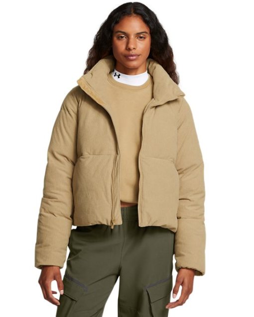 Under Armour Jackets & Vests-Women's UA Limitless Down Corduroy Puffer Jacket-under armour near me