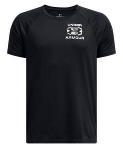 Under Armour UA Special Offers-Boys’ UA Tech™ Split Logo Short Sleeve-under armour near me