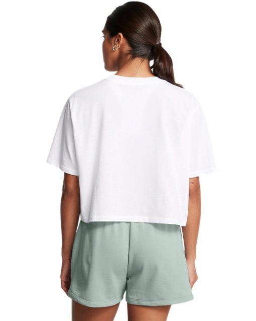 Under Armour Shirts & Tops-Women's UA Boxy Crop Simple Short Sleeve-under amour - Image 2