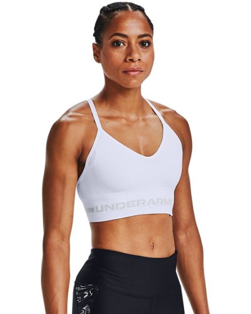 Under Armour Sports Bras-Women's UA Seamless Low Long Sports Bra-under armoir