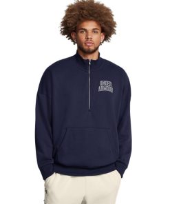 Under Armour Fall Picks-Men’s UA Icon Heavyweight Terry Oversized ½ Zip-under amour