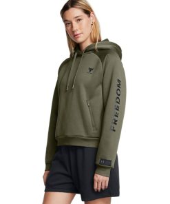 Under Armour Shirts & Tops-Women’s Project Rock Armour Fleece® Hoodie-under armour factory house