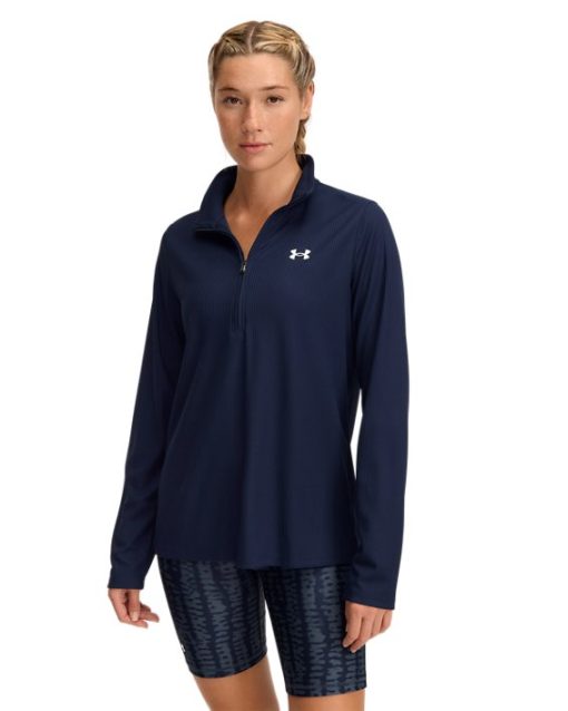 Under Armour Shirts & Tops-Women's UA Tech™ Rib ½ Zip-underarmour outlet