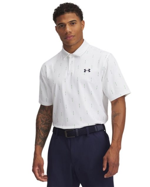 Under Armour Shirts & Tops-Men's UA Tee To Green Printed Polo-under armoir