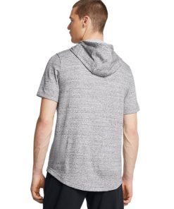 Under Armour Shirts & Tops-Men’s Project Rock Terry Short Sleeve Hoodie-under armour near me 2