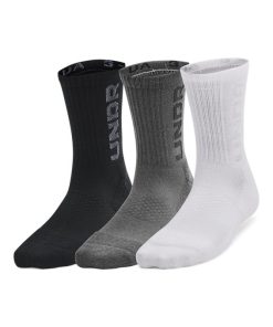 Under Armour Socks-Kids’ UA Zone 3-Pack Mid-Crew Socks-under armour factory house