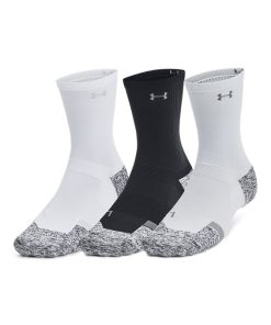 Under Armour Socks-Unisex UA ArmourDry® Pro 3-Pack Mid-Crew Socks-under amour