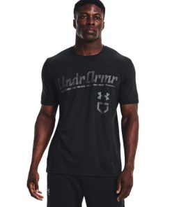 Under Armour Shirts & Tops-Men’s UA Baseball Script Short Sleeve-under armor outlet