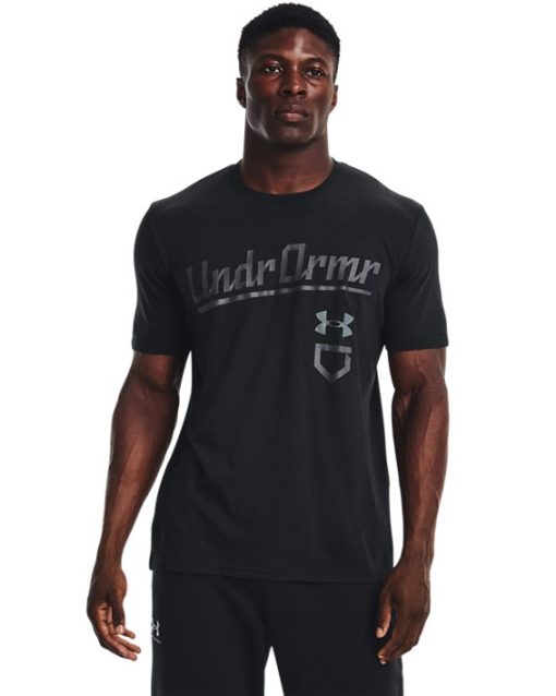 Under Armour Shirts & Tops-Men's UA Baseball Script Short Sleeve-under armor outlet