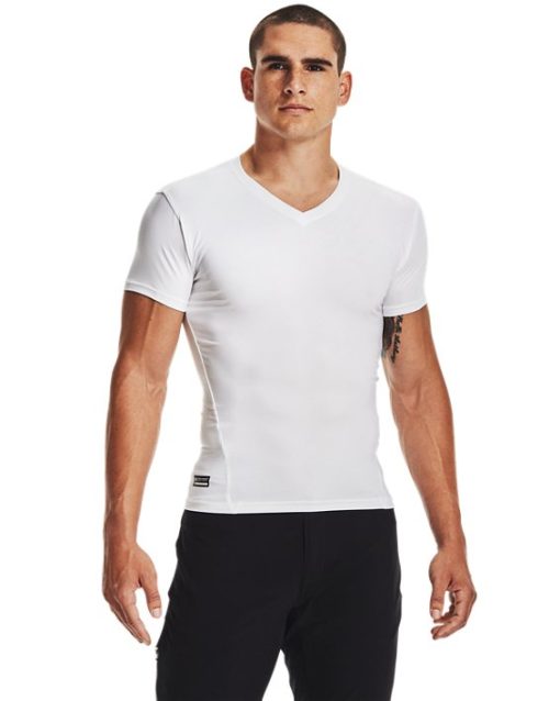 Under Armour Shirts & Tops-Men's Tactical HeatGear® Compression V-Neck T-Shirt-under armour outlet