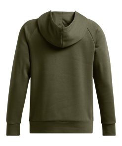 Under Armour Boys-Boys’ UA Rival Fleece Big Logo Print Fill Hoodie-under armour near me 2