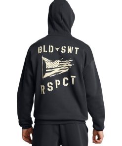 Under Armour Shirts & Tops-Men’s Project Rock Icon Fleece Veterans Day Hoodie-under armour factory house 2