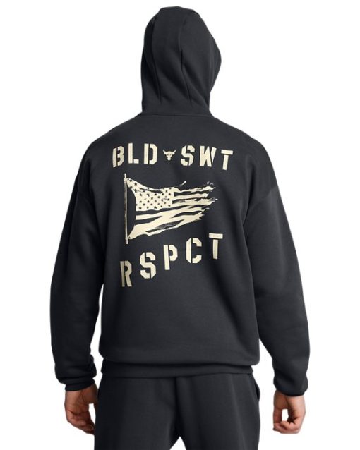 Under Armour Shirts & Tops-Men's Project Rock Icon Fleece Veterans Day Hoodie-under armour factory house - Image 2