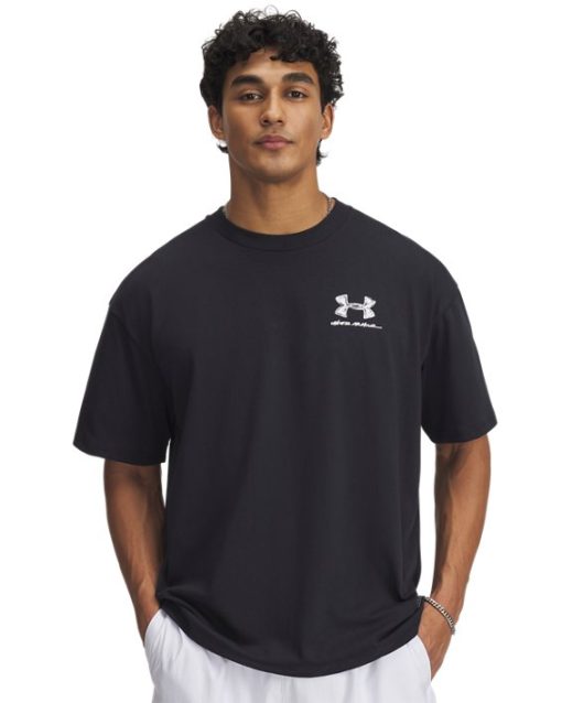 Under Armour Shirts & Tops-Men's UA Heavyweight Cotton Oversized All America Short Sleeve-underarmour