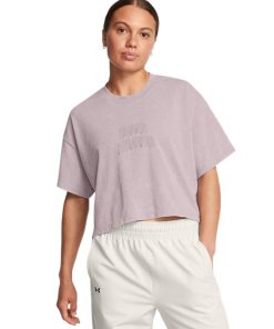 Under Armour Shirts & Tops-Women’s UA Varsity Crop Heavyweight Short Sleeve-under armour near me