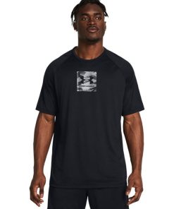 Under Armour Shirts & Tops-Men’s UA Tech™ Print Fill Short Sleeve-under armour factory house