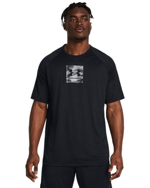 Under Armour Shirts & Tops-Men's UA Tech™ Print Fill Short Sleeve-under armour factory house