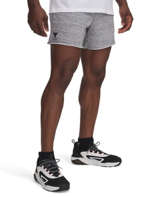 Under Armour Shorts-Men's Project Rock Terry Shorts-under armour near me