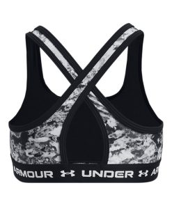 Under Armour Girls-Girls’ UA Crossback Printed Sports Bra-under armoir 2