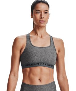 Under Armour Sports Bras-Women’s Armour® Mid Crossback Heather Sports Bra-under armoir