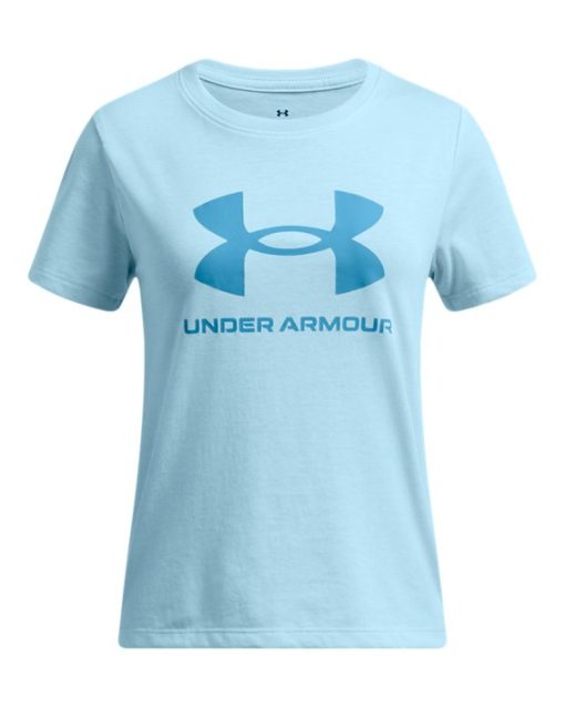 Under Armour Girls-Girls' UA Big Logo Short Sleeve-under amour