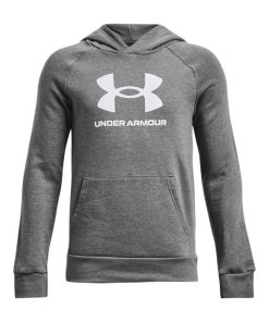 Under Armour Boys-Boys’ UA Rival Fleece Big Logo Hoodie-under armoir