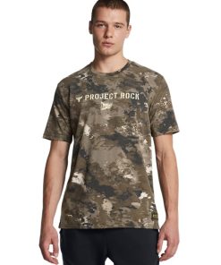 Under Armour Shirts & Tops-Men’s Project Rock Veterans Day Printed Short Sleeve-under armoir