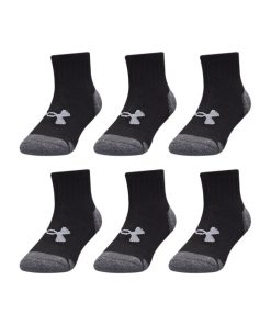 Under Armour Boys-Infant Girls’ UA Performance Tech 6-Pack Quarter Socks-under armor