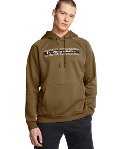 Under Armour Shirts & Tops-Men’s UA Rival Fleece Camo Chest Stripe Hoodie-under armour near me