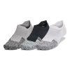 Under Armour Socks-Unisex UA ArmourDry® Pro 3-Pack No Show Socks-under armoir 3