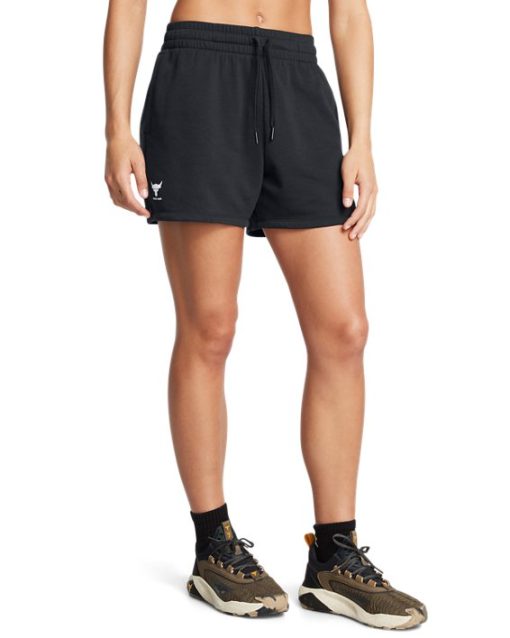 Under Armour-Women's Project Rock Terry Shorts-underarmour outlet