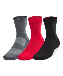 Under Armour Socks-Unisex UA 3-Maker 3-Pack Mid-Crew Socks-under armour factory house